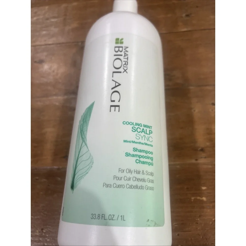 Biolage ScalpSync Cooling Mint Shampoo 33.8 oz Jumbo for Oily Hair & Scalp